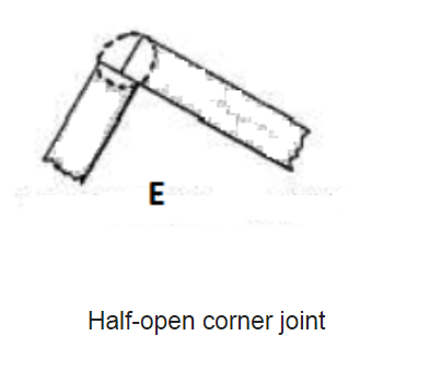 half open corner joint